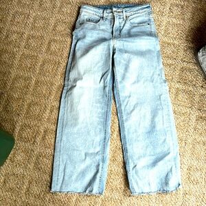 Old Navy women’s sky high wide leg jeans size 0